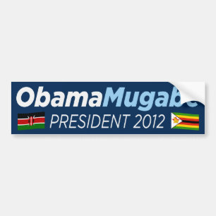 オバマMugabe 2012年 バンパーステッカー