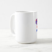 オバマPom Pomsの応援 コーヒーマグカップ (正面左)