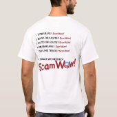 オバマScamWow! Tシャツ (裏面)