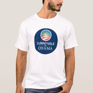 オバマT -ライトのためのSunnyvale Tシャツ