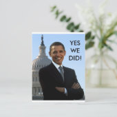オバマYesだ！ ポストカード (スタンド正面)