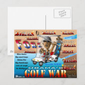 オバムスのゴルフ戦争 ポストカード (正面/裏面)