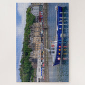 オバンポートスコットランド魚釣りボートシー海旅行 ジグソーパズル (縦)