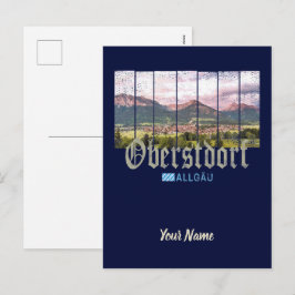 オバーストドルフアルガウヴィンテージバヴァリアドイツ土産 シーズンポストカード