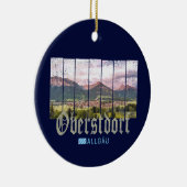 オバーストドルフアルガウヴィンテージバヴァリアドイツ土産 セラミックオーナメント (右)