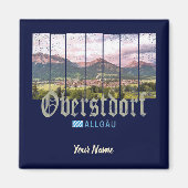 オバーストドルフアルガウヴィンテージバヴァリアドイツ土産 マグネット (正面)