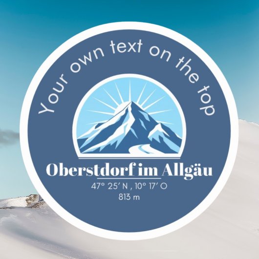 オバーストドルフドイツ山土産デコール シール