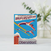 オバースト国際的ドルフでのスキー競技 ポストカード (スタンド正面)