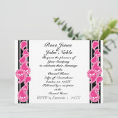 オバース（マゼンタ）結婚式招待状 招待状 (スタンド正面)