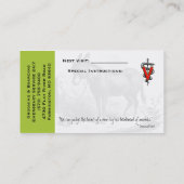 オバーレ博士 名刺 (裏面)