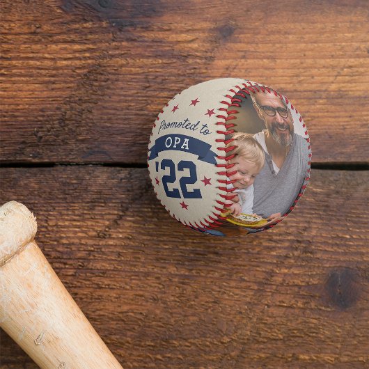 オパに昇進する |新しい祖父の写真 野球ボール