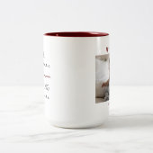 オパは私の名前スポイリングは私のゲーム写真ギフトである ツートーンマグカップ (中央)