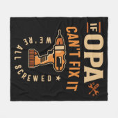 オパもしーはそれを修正すおもしろいるGrandpa フリースブランケット (正面(横))