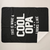 オパカッコいいは父のおじいちゃんプレゼントに似ている シェルパブランケット (正面(横))