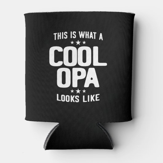 オパカッコいいは父のおじいちゃんプレゼントに似ている 缶クーラー (正面)