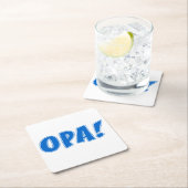 オパギリシャお祝い スクエアペーパーコースター (インサイチュ)