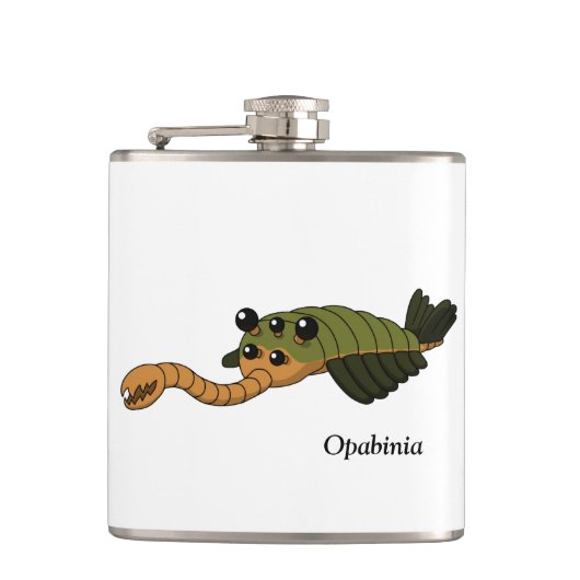 オパビニア – 先史時代の動物 フラスク (正面)