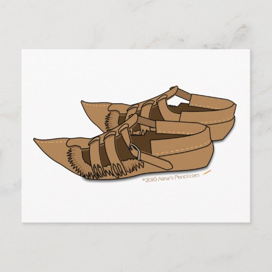 オパンクバルカンフォーク踊りシューズ ポストカード (正面)