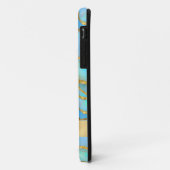 オパーソナライズされたフェイクパル石と金ゴールド Case-Mate iPhoneケース (裏面/左)