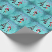 オパーソナライズされたラパリガールアンドキャット ラッピングペーパー (角)