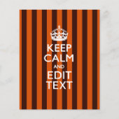 オパーソナライズされたレ保ンジの文字を落ち着けストライプる チラシ (正面)