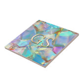 オパールの大きなモノグラムまたは名前 タイル (側面)