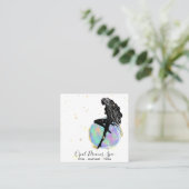 *～*オパールの虹の女神天の神秘的な宇宙 スクエア名刺 (スタンド正面)