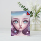 オパールアイズ(鳥)ショウジョウコウカンチョウガール ポストカード (スタンド正面)