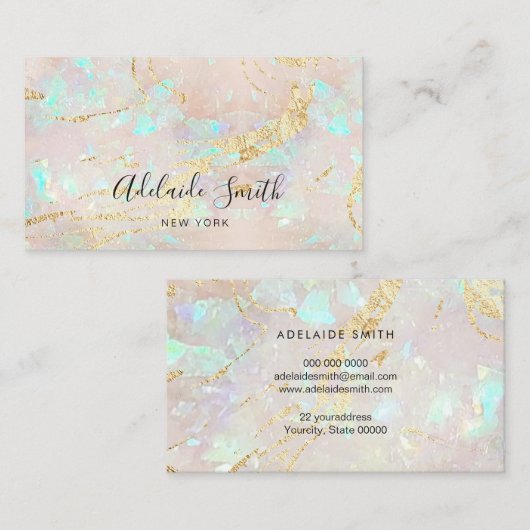 オパールインスパイアデザイン 名刺 (正面/裏面)