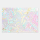 オパールインスパイアトン背景 ラッピングペーパーシート (正面3)