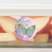 オパールエレガントシルバーゴールデン蝶 ラベル (貼付)