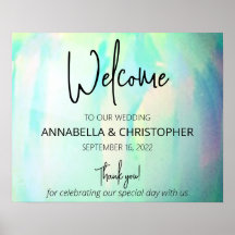 オパールエレガントモダンウェルカムサイン