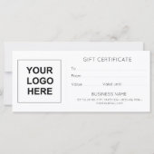 オパールエレガントモダン名刺のギフト証明書 (裏面)