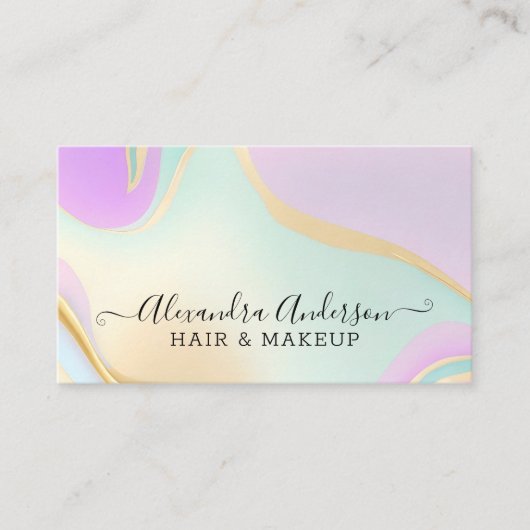 オパールエレガントレインボー 名刺 (正面)