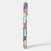 オパールカラフルおよび液体金ゴールド Case-Mate iPhoneケース (裏面 / 右)