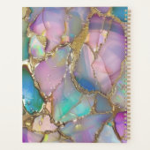 オパールカラフルと液体金パーソナライズ月次 プランナー手帳 (裏面)