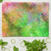 オパールカラフルガラス質組織 キッチンタオル (折り畳み)