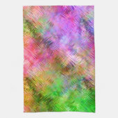オパールカラフルガラス質組織 キッチンタオル (縦)