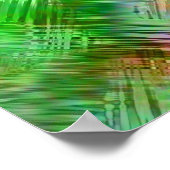 オパールカラフルガラス質組織 ポスター (角)