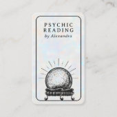 オパールクリスタルボールサイキック媒体QRコード 名刺 (正面)