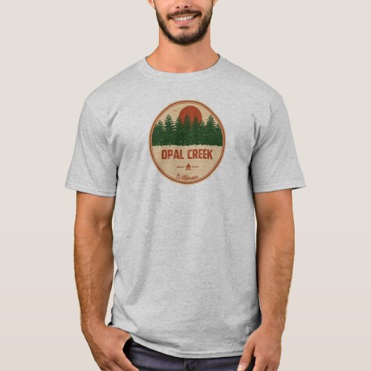 オパールクリーク原野 オレゴン州 Tシャツ (正面)