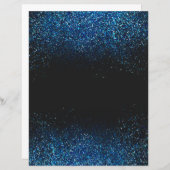 オパールグリッターダストオンブラックスクラップブック紙 (正面/裏面)