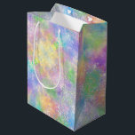 オパールグリッターレインボー ミディアムペーパーバッグ<br><div class="desc">独自の抱き枕を作成自分の文字でパーソナライズこのカスタマイズデザインは更に「追カスタマイズ加」リンクを選択して行う。</div>