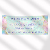 オパールジェムストーンパステルイリジレースビジモダンネス 横断幕