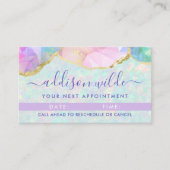 オパールジェムストーンパステルイリモダンディセント 予約カード (正面)