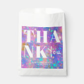 オパールスタイリッシュストーンモダンサンキューウェディングパーティー フェイバーバッグ (正面)