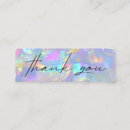 オパールストーンありがとうミニ名刺 スキニー名刺