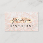 オパールストーンバラ金ゴールドブラシストロークラグジュアリー 名刺 (正面)