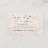 オパールストーンバラ金ゴールドモノグラムイニシャルスクリプト名 名刺 (裏面)