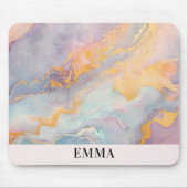 オパールストーン抽象芸術テクスチャ マウスパッド (正面)